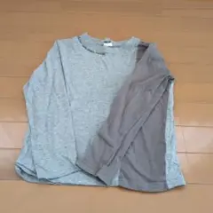 グレー 長袖カットソー Better late than never