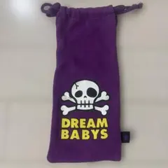 DREAM BABYS 巾着袋 パープル スカル柄