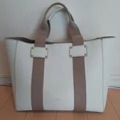 トプカピ TOPKAPI スプリットレザー　トートバッグ　ホワイト