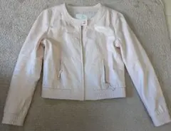 NationalBeautyBasic 本革 ライダースジャケット ピンク