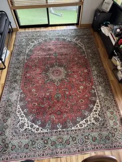 アースカラーなアラベスク】ペルシャ絨毯シルク手織り