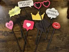 結婚式フォトプロップス