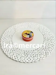 レトロなビスケット缶　フェーブ　フェーヴ　ミニチュア　陶器　フランス製