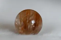 夢園 ブラウンタイチンルチルクォーツ10.86mm 金運に関わる流れの引き寄せ