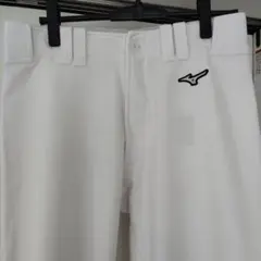 Mizuno ホワイト ユニフォームストレートロングパンツ size　O（LL）
