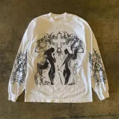 archive opiumグラフィックロングスリーブシャツ ホワイト