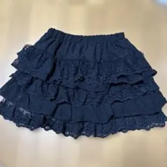 レース　フリルスカート