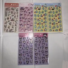 ダイソー ぷくっとシール 6枚セット サンリオ