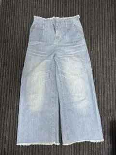 Emsexcite デニム ワイドパンツ フリンジのサムネイル