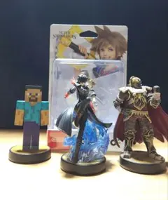 amiibo　まとめ売り　ガノンドロフ　ジョーカー　ソラ　スティーブ