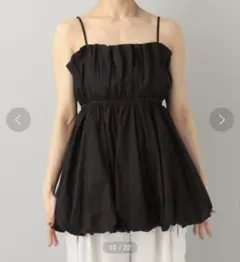 A part by lowrysペプラムバルーンキャミソール ブラック