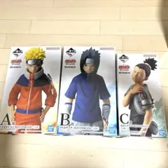 最安値　一番くじ- A賞ナルトB賞サスケC賞 奈良シカマルセット　まとめ売り