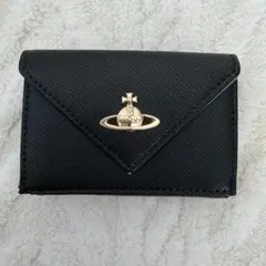 Vivienne Westwood 三つ折り財布 ブラック ゴールドオーブ - メルカリ