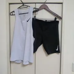NIKE エアロスイフト　ランシャツ　ランニングタイツ　セット　上下Lサイズ