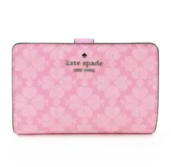 4/30まで値引き　kate spade 桜の花柄 二つ折り財布　箱付き