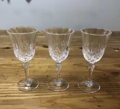 クリスタルガラス ワイングラス 3個セット