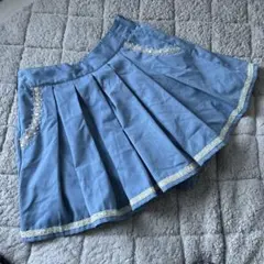 axes femme Mサイズ ライトブルー プリーツキュロット