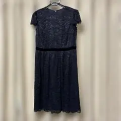 23区レースワンピース紺色9号　サイズ38