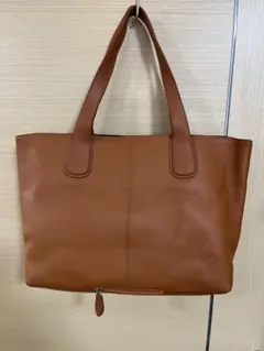 ブラウン レザートートバッグ　2回使用