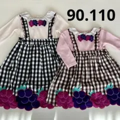 ベイビーチアー♡ぶどうワンピース♡姉妹セット