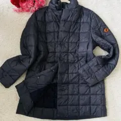 極美品✨セイブザダック　キルティングジャケットXL ロゴボタン　ネイビー