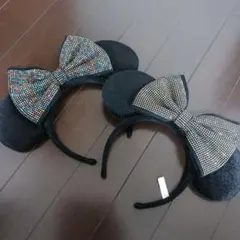 Disney ディズニー ミニー リボン ビーズ カチューシャ セット