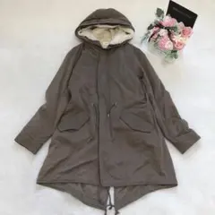 レプシィム フードジャケット レディース アウター ミリタリー カジュアル 無地