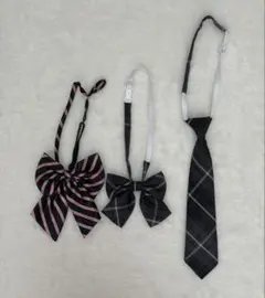 制服用リボン・ネクタイセット（ストライプ・チェック）