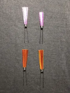 髪飾り　4点セット　初開封　2色　Uピン　簪　かんざし　着物　和装　小物