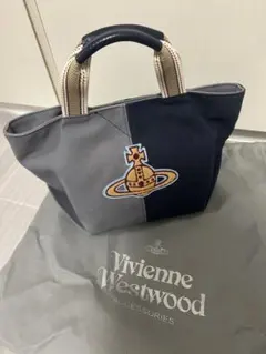 ヴィヴィアンウエストウッド トートバッグS バイカラー オーブワッペン 