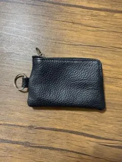 コインケース　黒　チェーン付き