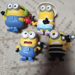 マクドナルド　ミニオン 可動式フィギュア 4体セット