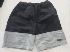 ナイロン 黒 グレー ハーフパンツ 160