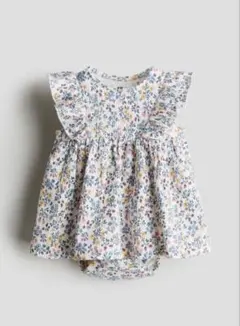 H&M フラワープリント ワンピース60