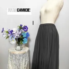 ナラカミーチェ　美品　訳有　プリーツ　ロングスカート　Мサイズ　グレー色系のサムネイル