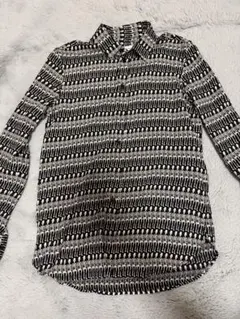 SAINT LAURENT PARIS SAINT スカル総柄 長袖シャツ - メルカリ