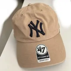 47 Clean Up ベージュキャップ