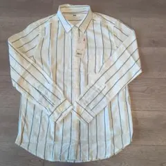 【UNIQLO】フランネルストライプシャツ Lサイズ