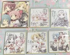 魔法少女まどか☆マギカ 叛逆の物語 特典色紙 まどか、ほむら、さやか、杏子、マミ