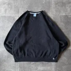 00s Russell Athletic 無地スウェット 黒 L A840 前V
