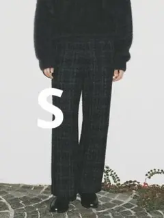 LIDNM ALPACA SILK TWEED TROUSERS