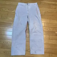 希少 USA製 70s オシュコシュ ペインターパンツ アイボリー ホワイト 70-80's USA製 OSHKOSH Painter Pants White W33 / オシュコシュ