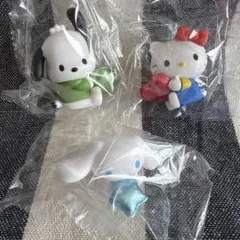 サンリオキャラクターズ　きらめきバルーンフィギュア　キティ　ポチャッコ　シナモン