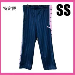 PUMA プーマ ジャージ　パンツ SS 部屋着 パジャマ ライン ロゴ ピンク