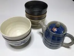 【新品未使用】小丼5個セット　急須付きのサムネイル