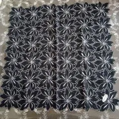 レースハンカチ　黒　日本製　冠婚葬祭にもどうぞ！