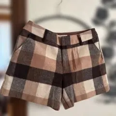 ロペ　ピクニック チェック柄ショートパンツ 38