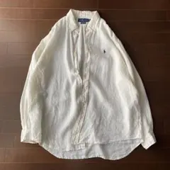 Ralph Lauren BLAKE 100%リネン長袖シャツ