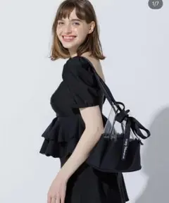 rosy monster バックスカラップオールインワン　ブラック　新品未使用 rosy monster☆新品未使用☆バックスカラップオールインワン