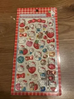 【未使用】ハローキティ ぷっくり立体シール デコ 手帳 スマホ かわいい